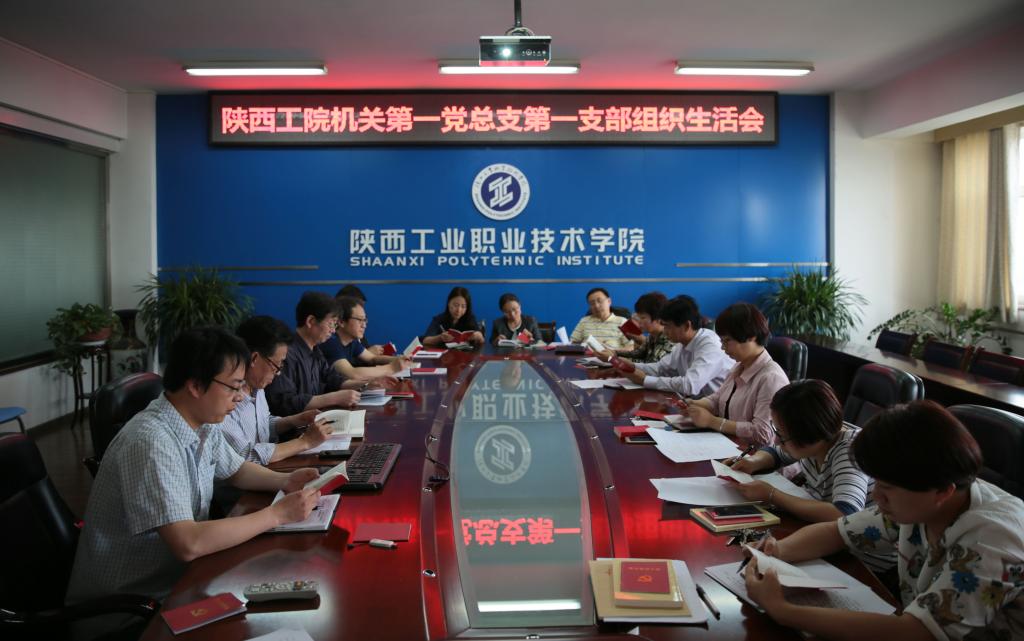 党委书记崔岩参加机关一支部组织生活会