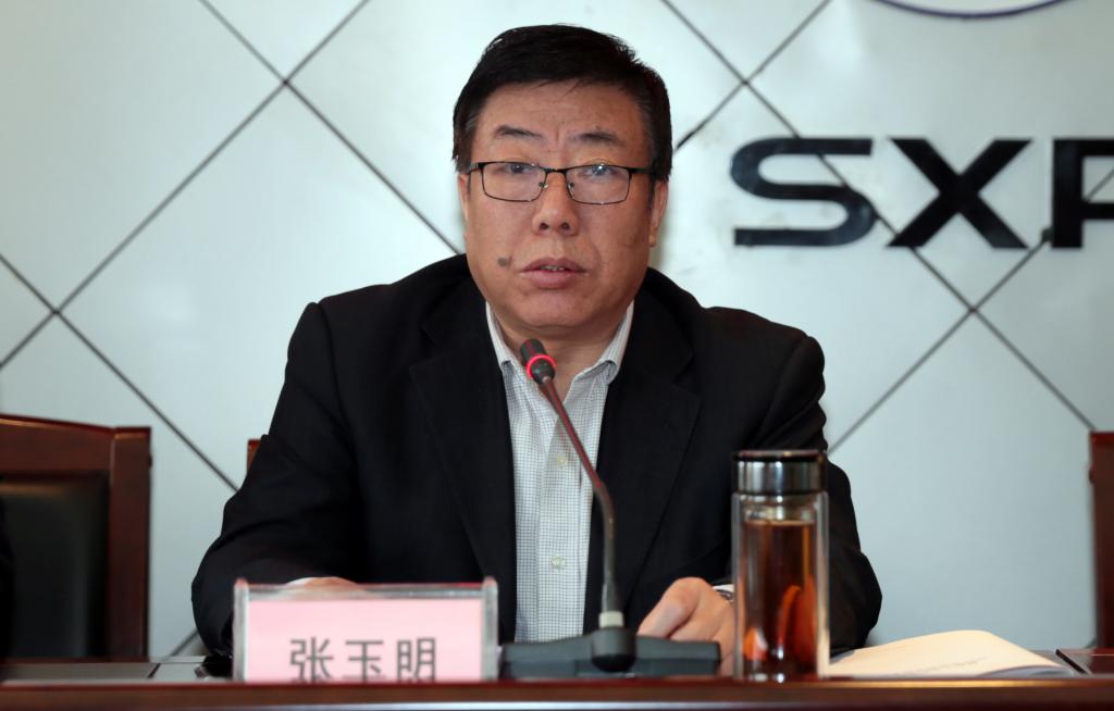 考核研判工作组组长、省委高教工委委员、稳定办主任张玉明讲话